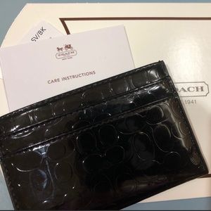 Coach Wallet Money & Credit Card Holder New Black
